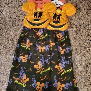 Disney Mickey Pumpkin kitchen dish towels